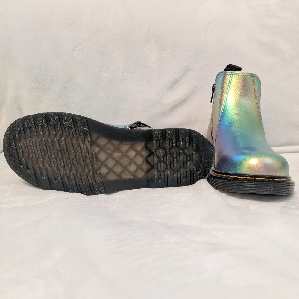 Dr. Martens Rainbow Iridescent Chelsea Boots Women's Size 6 - Picture 5 of 7